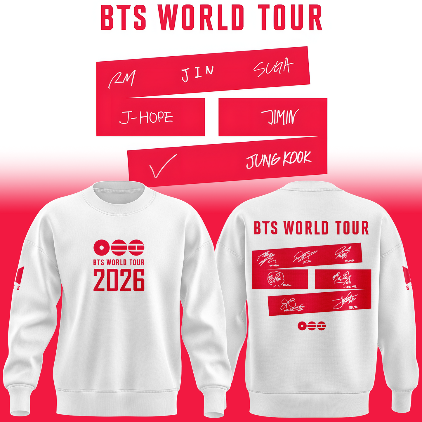 BTS World Tour 2026 Limited Edition Hoodie