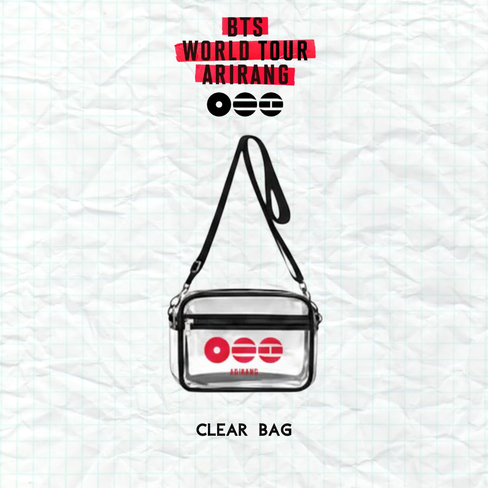 ARIRANG Clear Bag, Clear Crossbody Bag-Stadium Approved Concert Crossbody Bag
