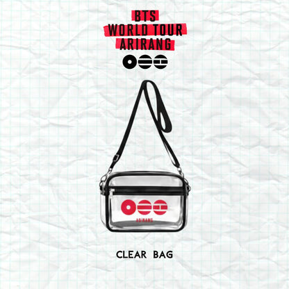 ARIRANG Clear Bag, Clear Crossbody Bag-Stadium Approved Concert Crossbody Bag