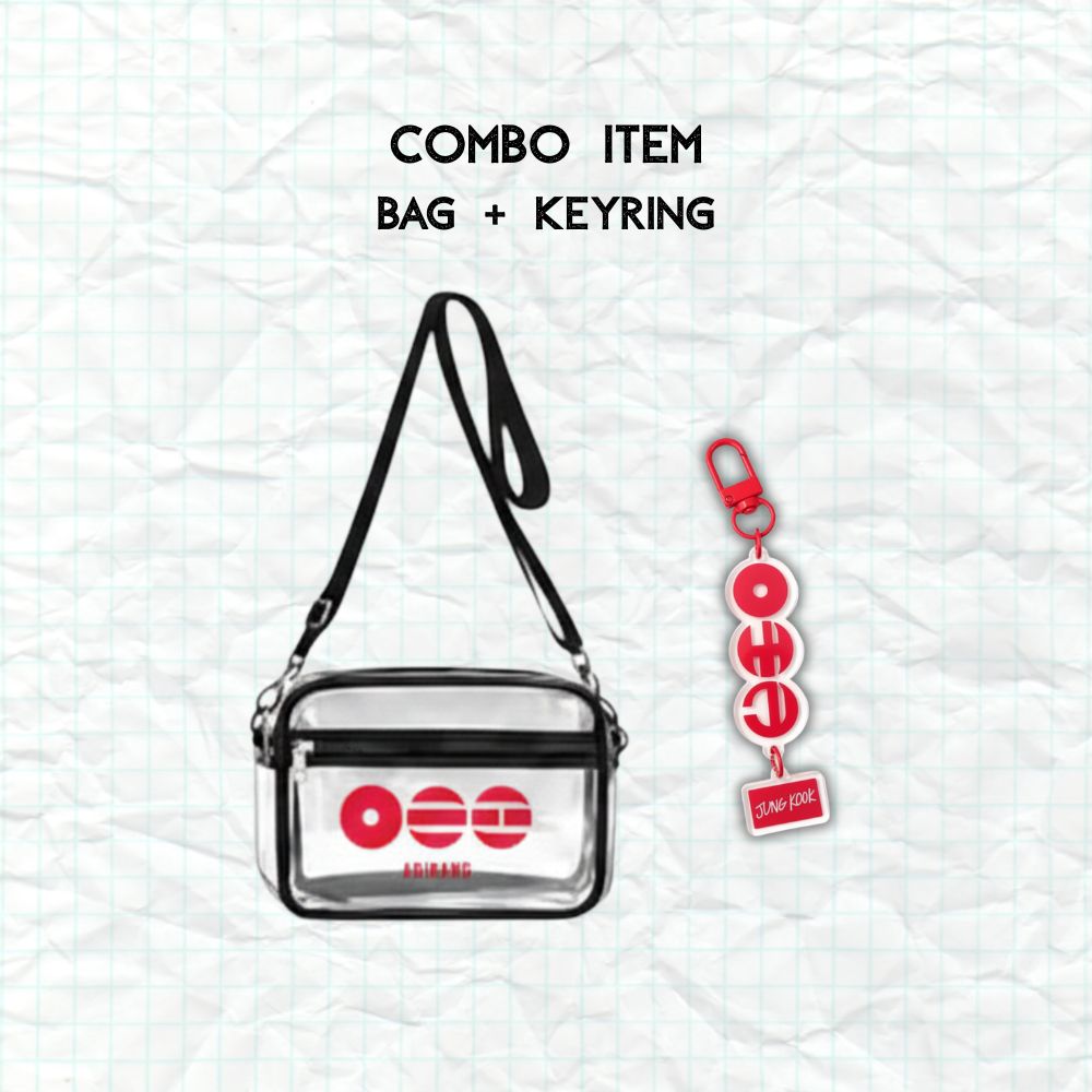 ARIRANG Clear Bag, Clear Crossbody Bag-Stadium Approved Concert Crossbody Bag