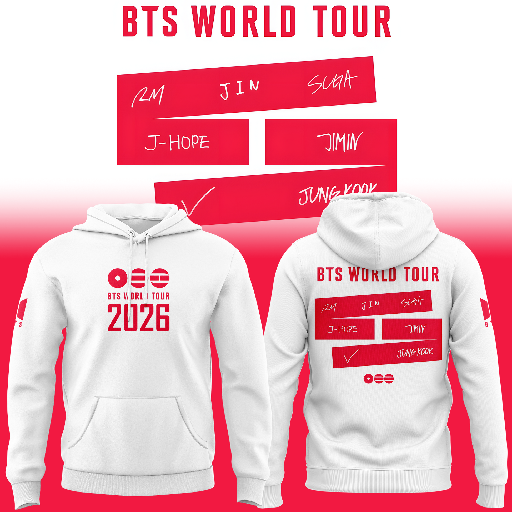 BTS World Tour 2026 Limited Edition Hoodie