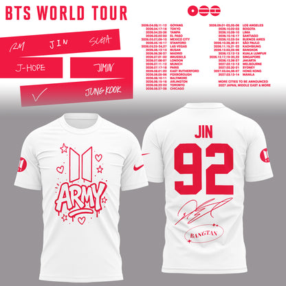 BTS Jin World Tour 2026 Limited Edition Hoodie