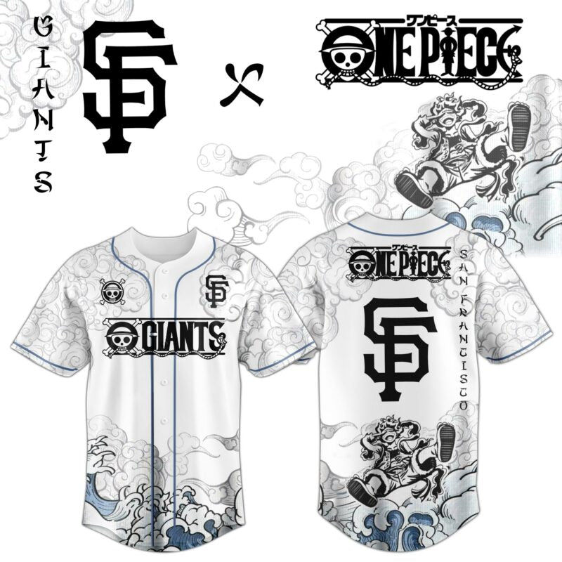 SF x Luffy Gear 5 Baseball Jersey
