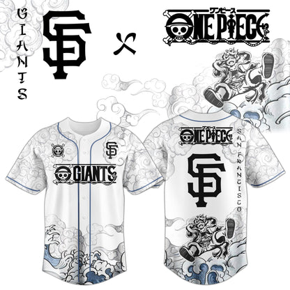 SF x Luffy Gear 5 Baseball Jersey
