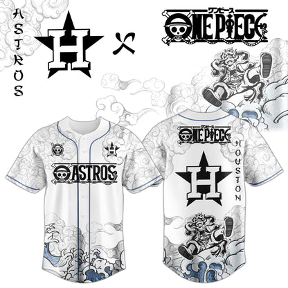 HOU x Luffy Gear 5 Baseball Jersey