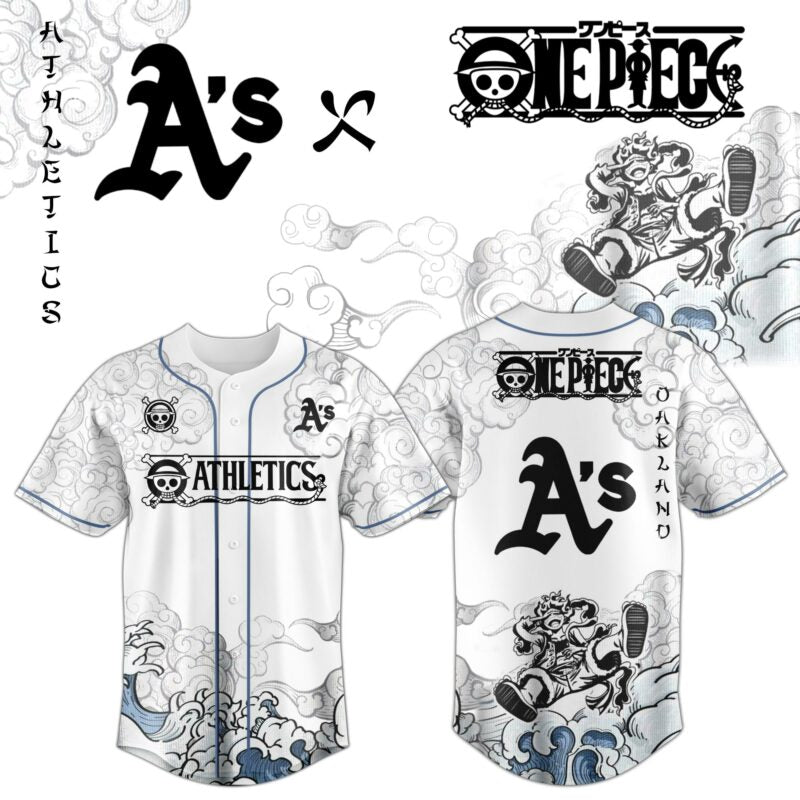 OAK x Luffy Gear 5 Baseball Jersey