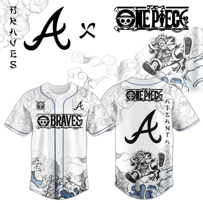 ATL x Luffy Gear 5 Baseball Jersey