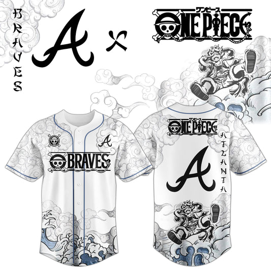 ATL x Luffy Gear 5 Baseball Jersey