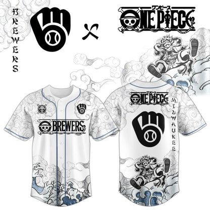 MIL x Luffy Gear 5 Baseball Jersey