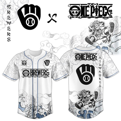 MIL x Luffy Gear 5 Baseball Jersey