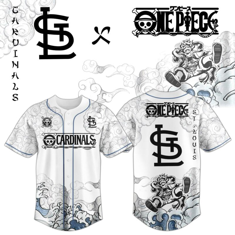 STL x Luffy Gear 5 Baseball Jersey