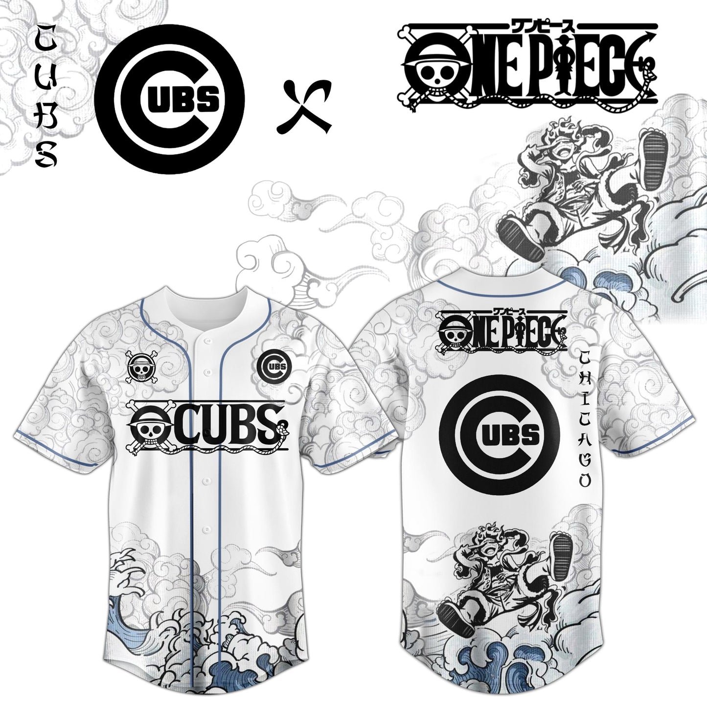 CHC x Luffy Gear 5 Baseball Jersey
