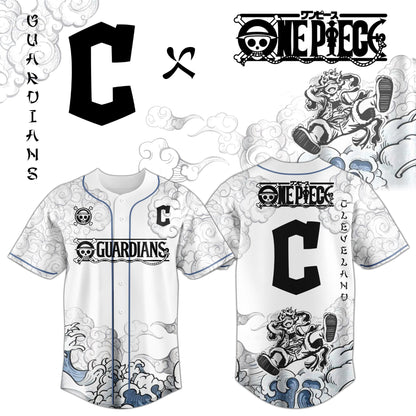 CLE x Luffy Gear 5 Baseball Jersey
