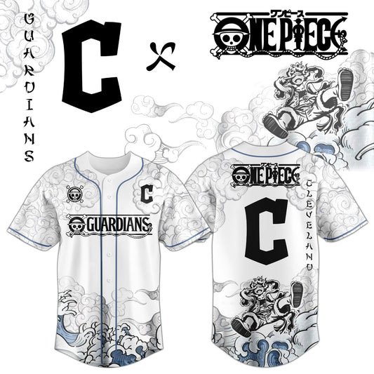 CLE x Luffy Gear 5 Baseball Jersey
