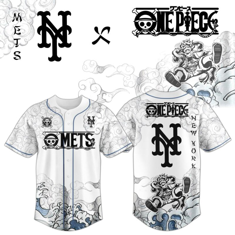 NYM x Luffy Gear 5 Baseball Jersey