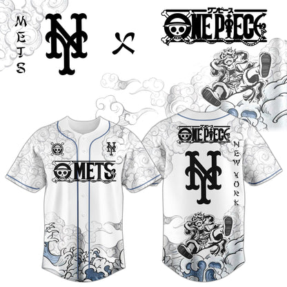 NYM x Luffy Gear 5 Baseball Jersey
