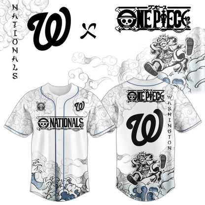 WSH x Luffy Gear 5 Baseball Jersey