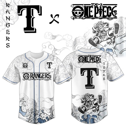 TEX x Luffy Gear 5 Baseball Jersey