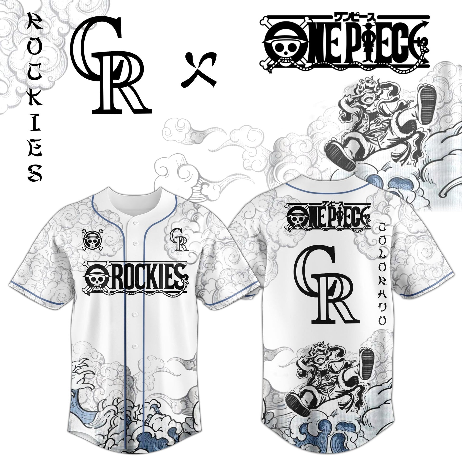 COL x Luffy Gear 5 Baseball Jersey