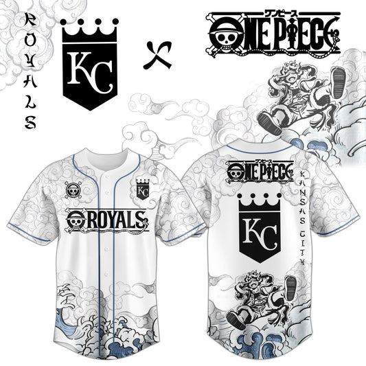 KC x Luffy Gear 5 Baseball Jersey