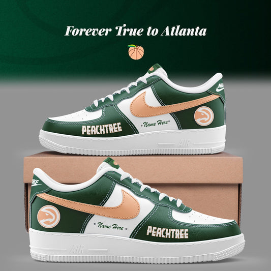 Limited Edition Hawks Basketball City Edition Peachtree Custom C626 Shoes-PU25080413