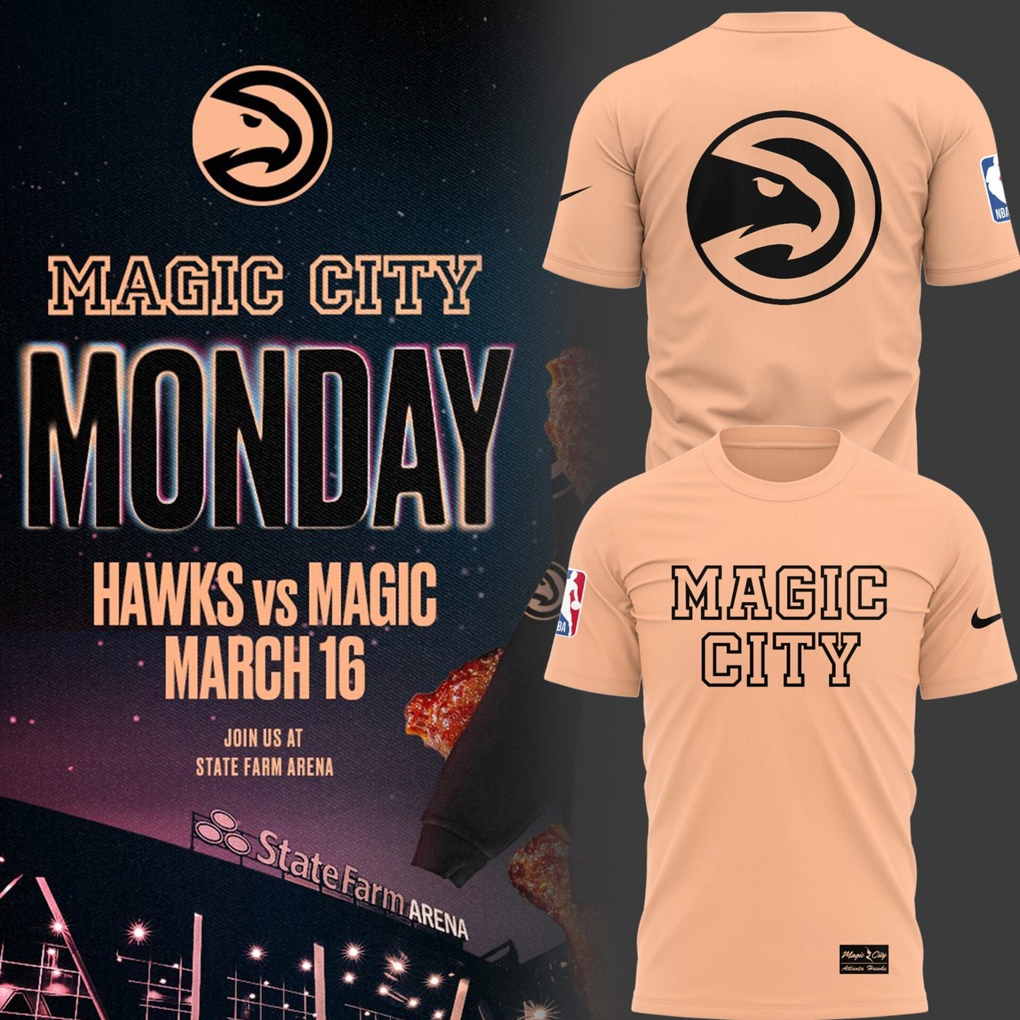 ALT HAWK 🏀 Magic City TShirt-PU26022744