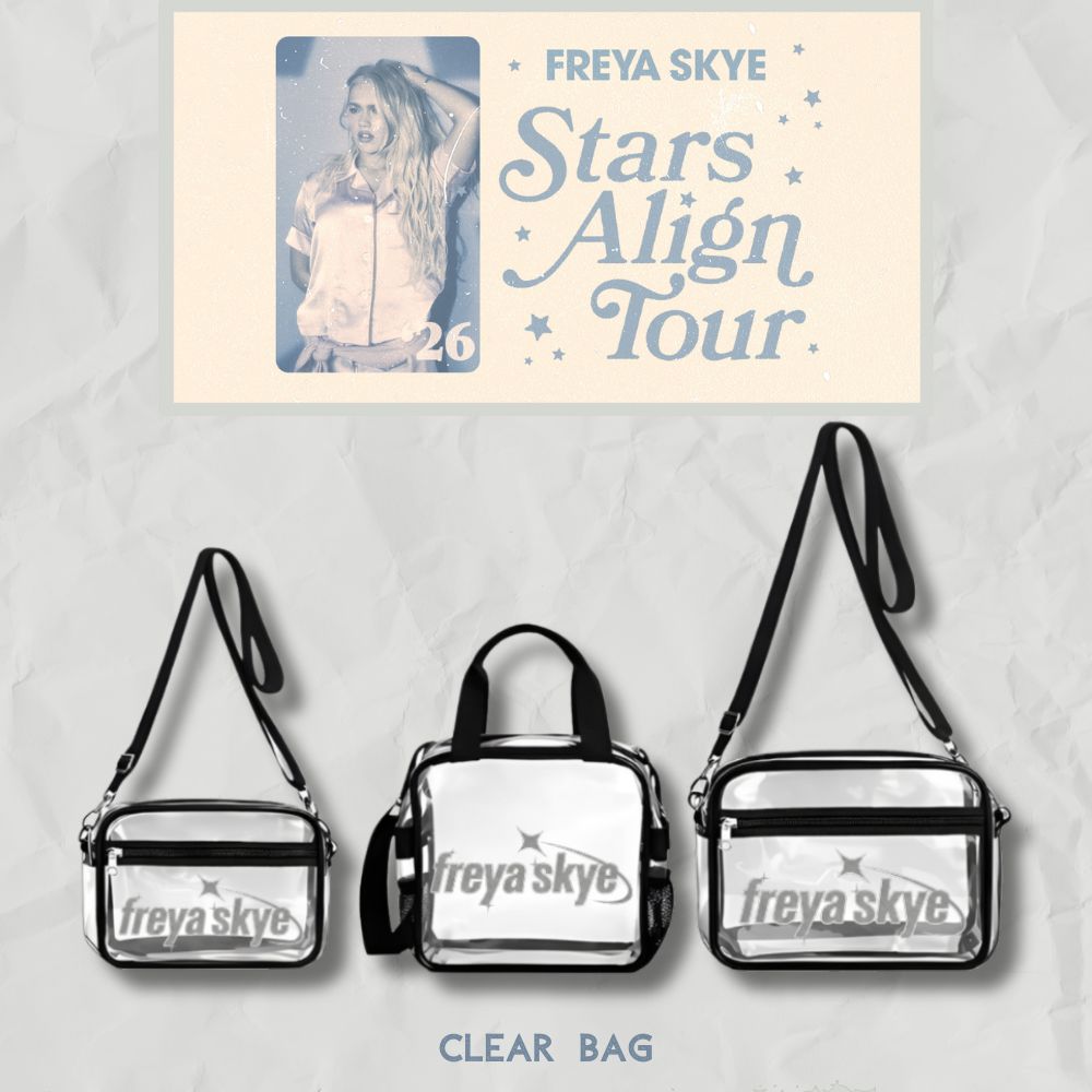 Combo Freya Skye Stars Align Tour Clear Crossbody Handbag + Keychain