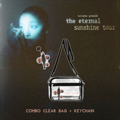 Ariana Grande Clear Bag, The Eternal Sunshine Tour Clear Concert Bag + Keychain