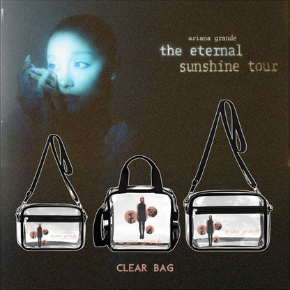 Ariana Grande Clear Bag, The Eternal Sunshine Tour Clear Concert Bag + Keychain