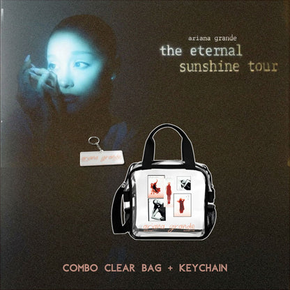 Combo Ariana Grande The Eternal Sunshine Tour Clear Concert Bag + Keychain