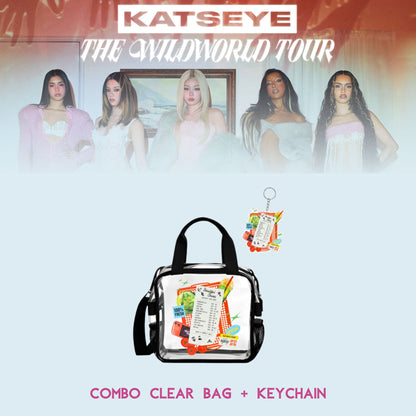 Combo KATSEYE THE WILDWORLD TOUR Stadium Bag + Keychain