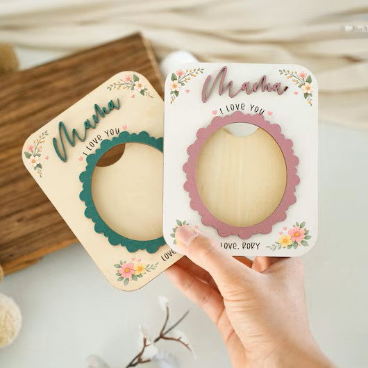 Personalized Photo Magnet for Mom, Love You Magnetic Picture Frame, Mother's Day Gift