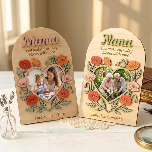 Mother's Day Gift, Personalized Frame, Custom Flower Frame