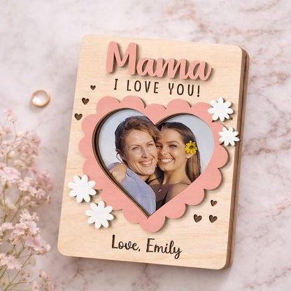 Custom Mom And Kids Frame Photo Magnet: Mom And Daughter Photo Magnet Gift, Mothers Day Gift For Mom