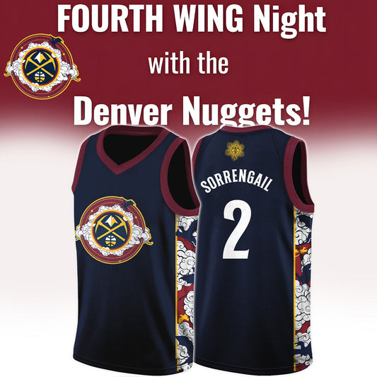 Denver Nuggets x Fourth Wing Night 2026 Basketball Jersey