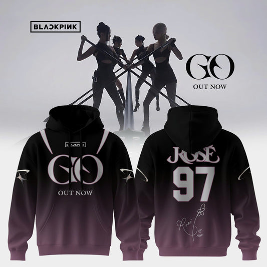 BLACKPINK ‘GO’ OUT NOW – Hoodie ( Rose )